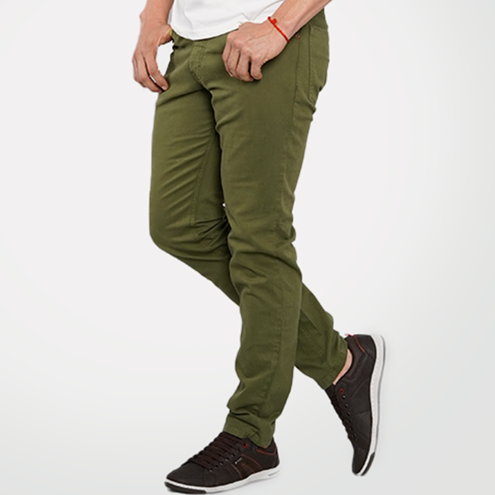 PANTALÓN DRILL VERDE, CON BOLSILLOS BASTA RECTA – Catalogo Ropa Aki