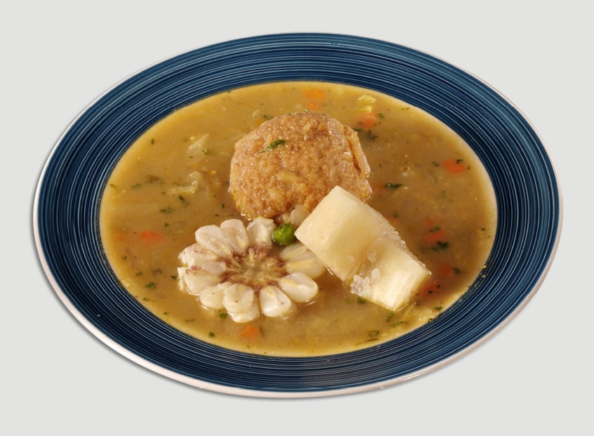 CALDO DE BOLAS DE VERDE