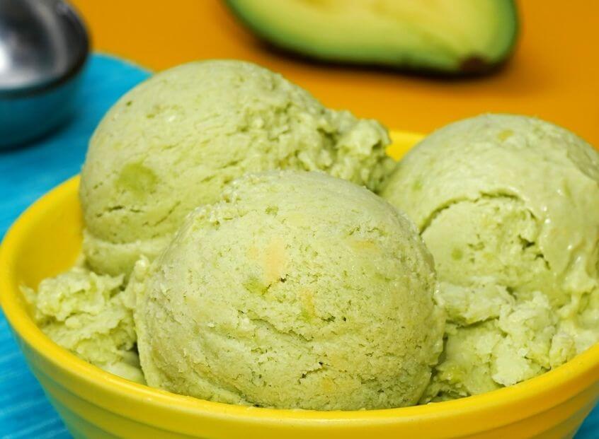 Helado de aguacate