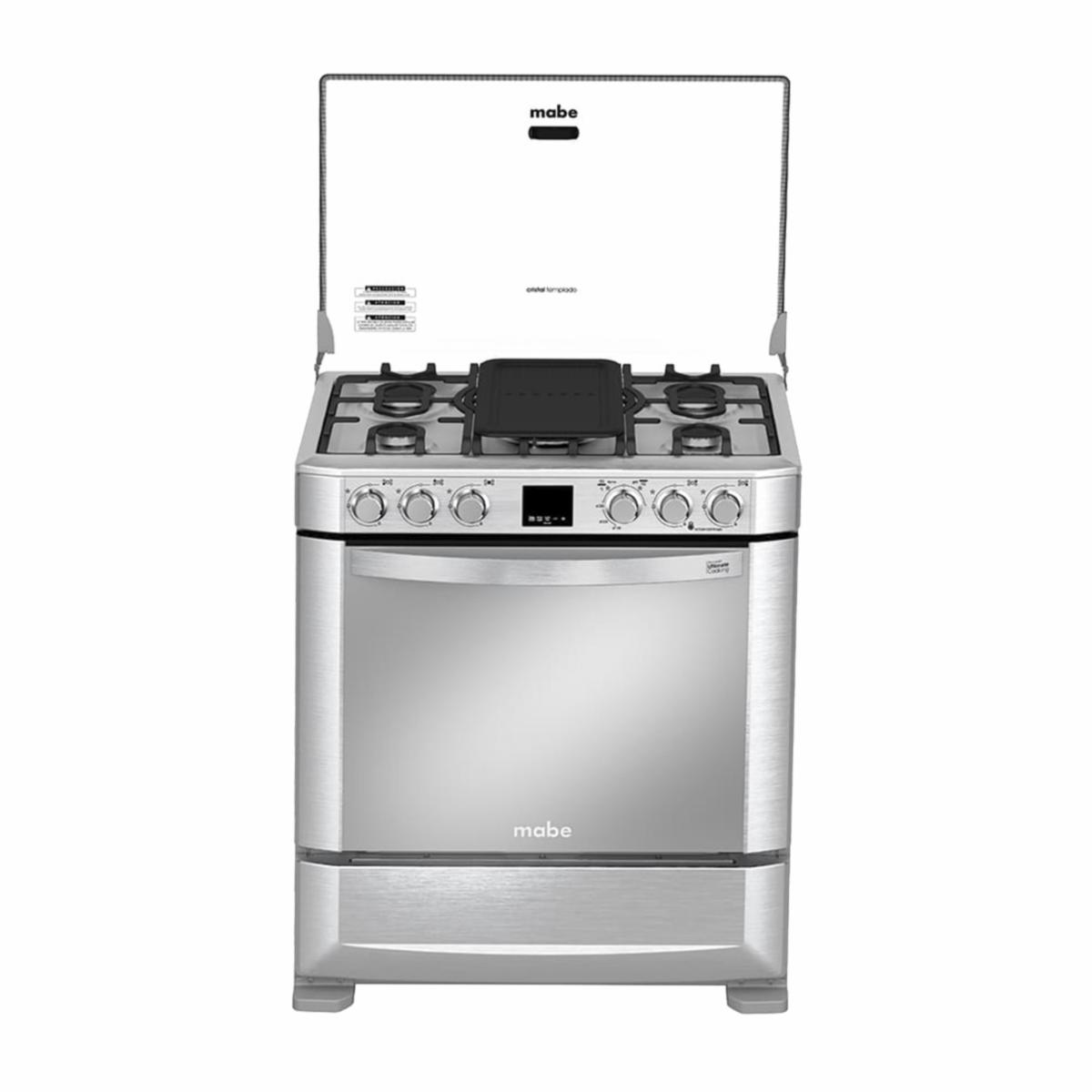 Cocina A Gas 76 Cm Con Grill EM7670FX1 MABE 5 Quemadores - Imagen 5