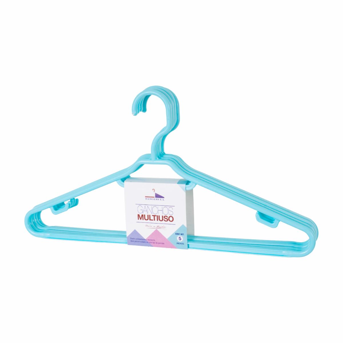 Armador Para Ropa Plástico Color Chicle HANGERS S.A. 1 X 5 Uds - Imagen 3