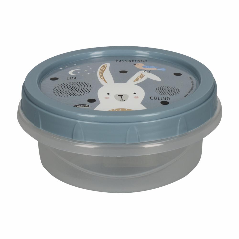 Repostero Con Tapa Rosca Diseño Conejo PLASÚTIL 390 Ml