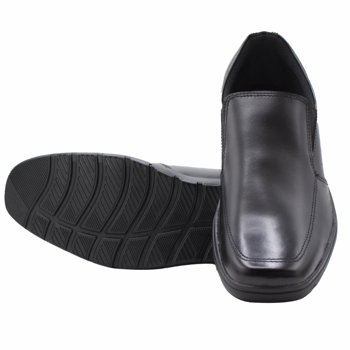 Zapato Escolar Negro Mocasín De Cuero Diseño Carlos VENUS