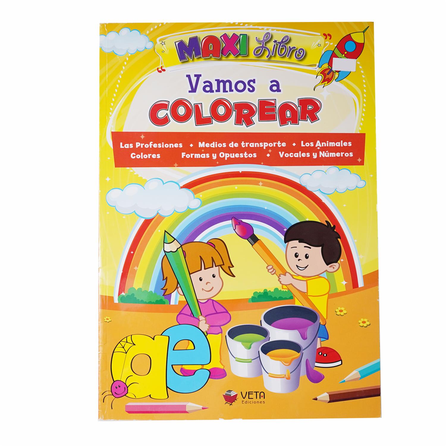Libro Vamos A Colorear VETA EDICIONES 58 Páginas
