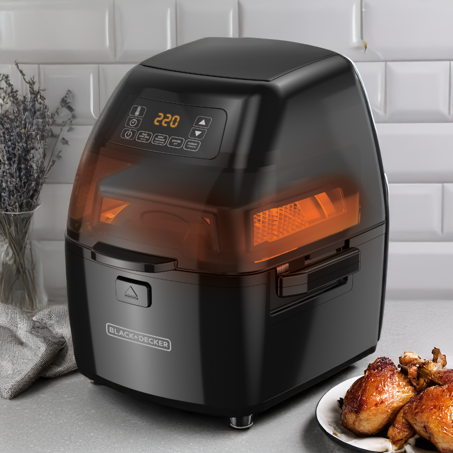 Air Fryer 1230 Watts Digital HFD2000B BLACK & DECKER 5 Litros - Imagen 5