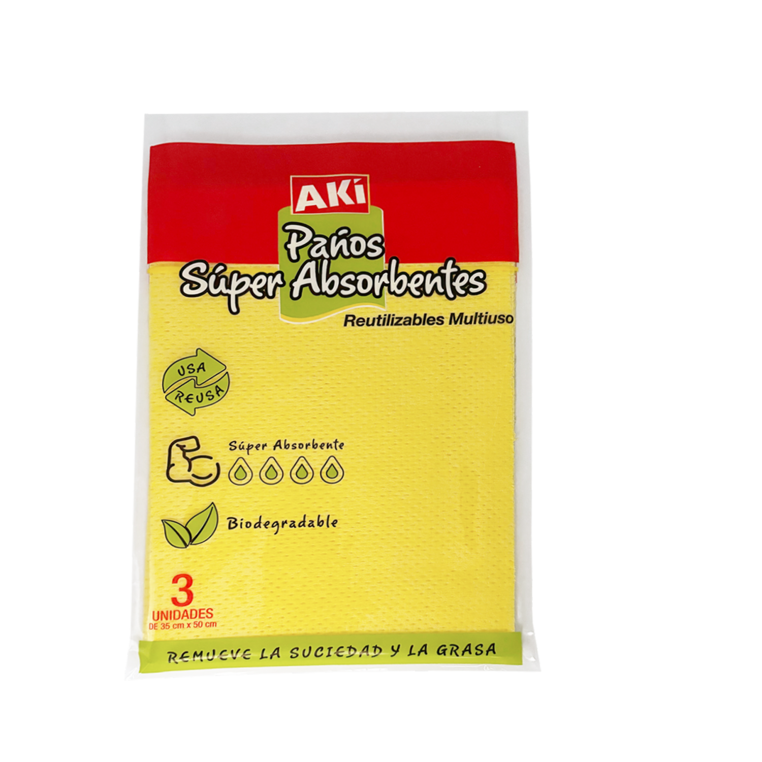 Paño Absorbente AKÍ X 3 Uds - Imagen 3