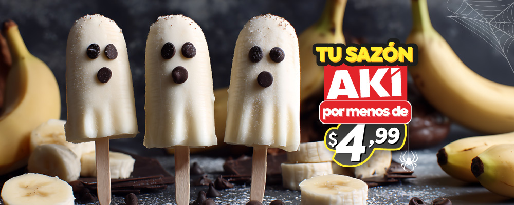 Monstruo de plátano con chocolate