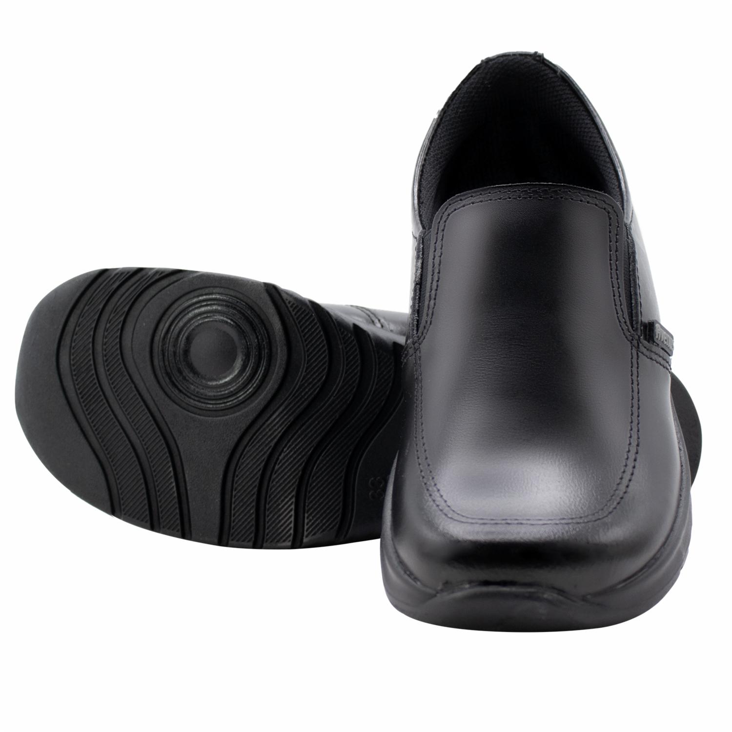 Zapato Escolar Negro Mocasín De Cuero Diseño Thiago VENUS Talla 25