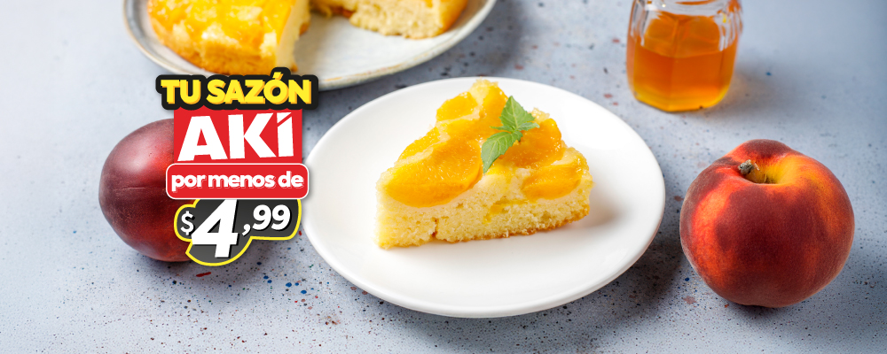 Tarta fría de durazno: postre ligero y refrescante