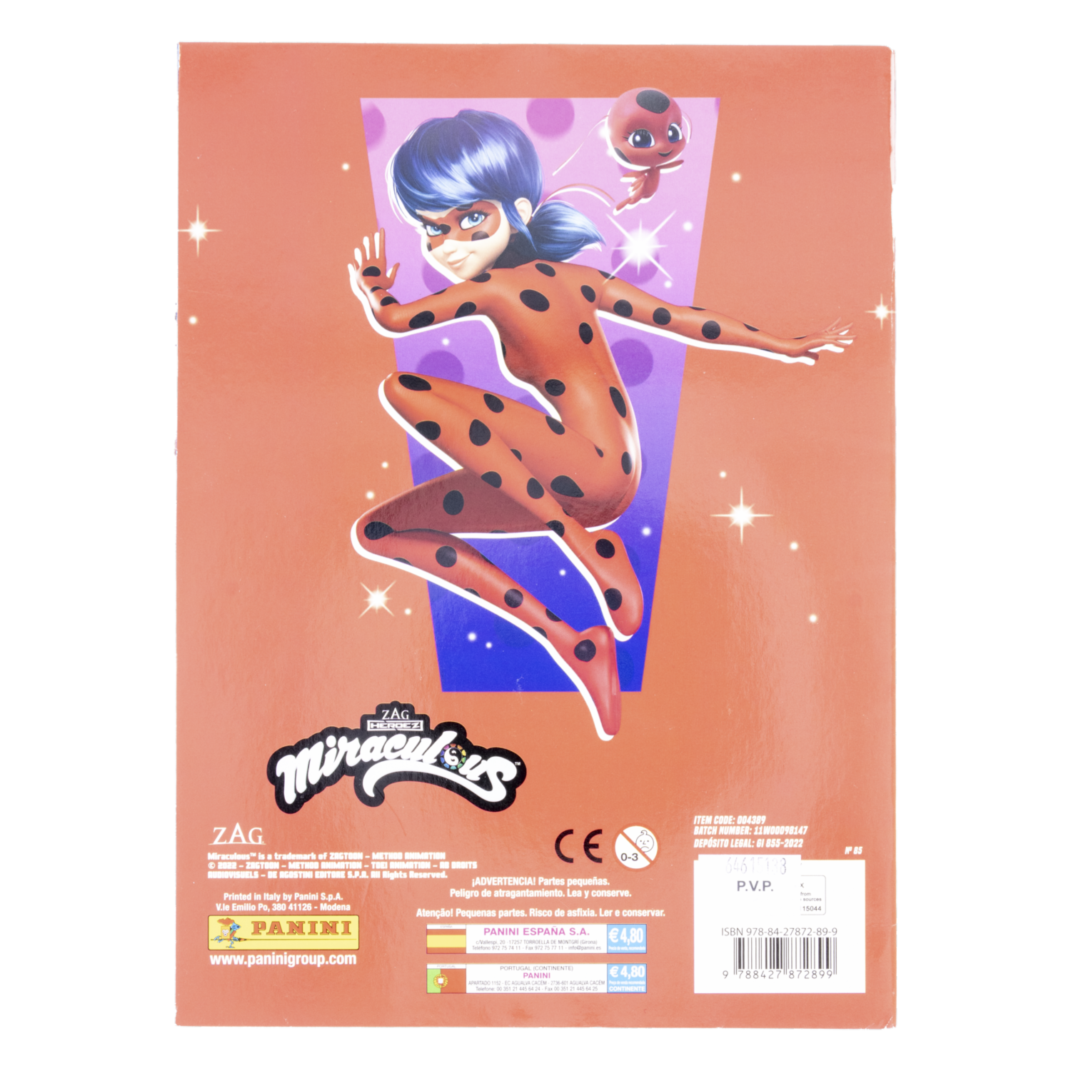 Álbum Zag Heroez Miraculous Stick & Color PANINI 15 Páginas - Imagen 3