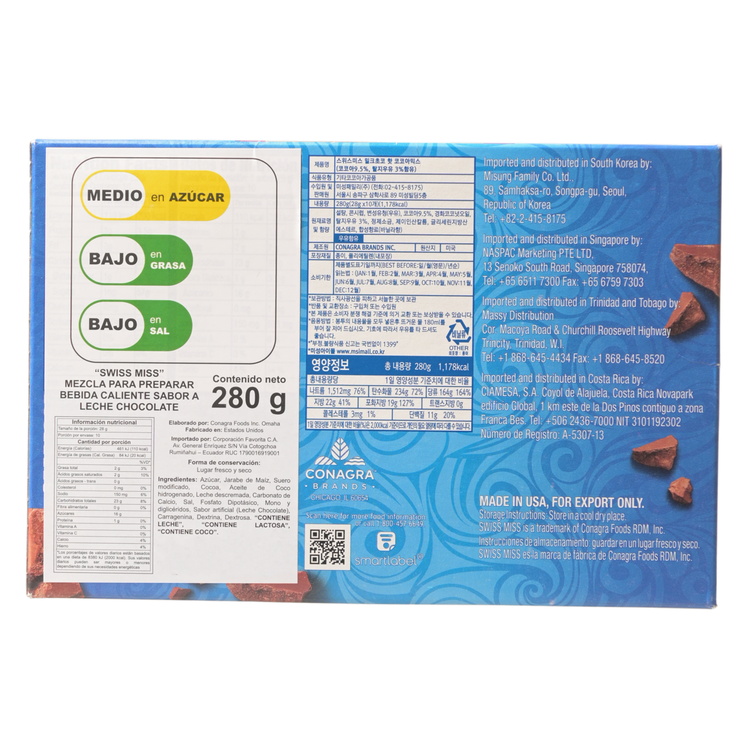Cocoa Con Leche – Chocolate SWISS MISS 280 G