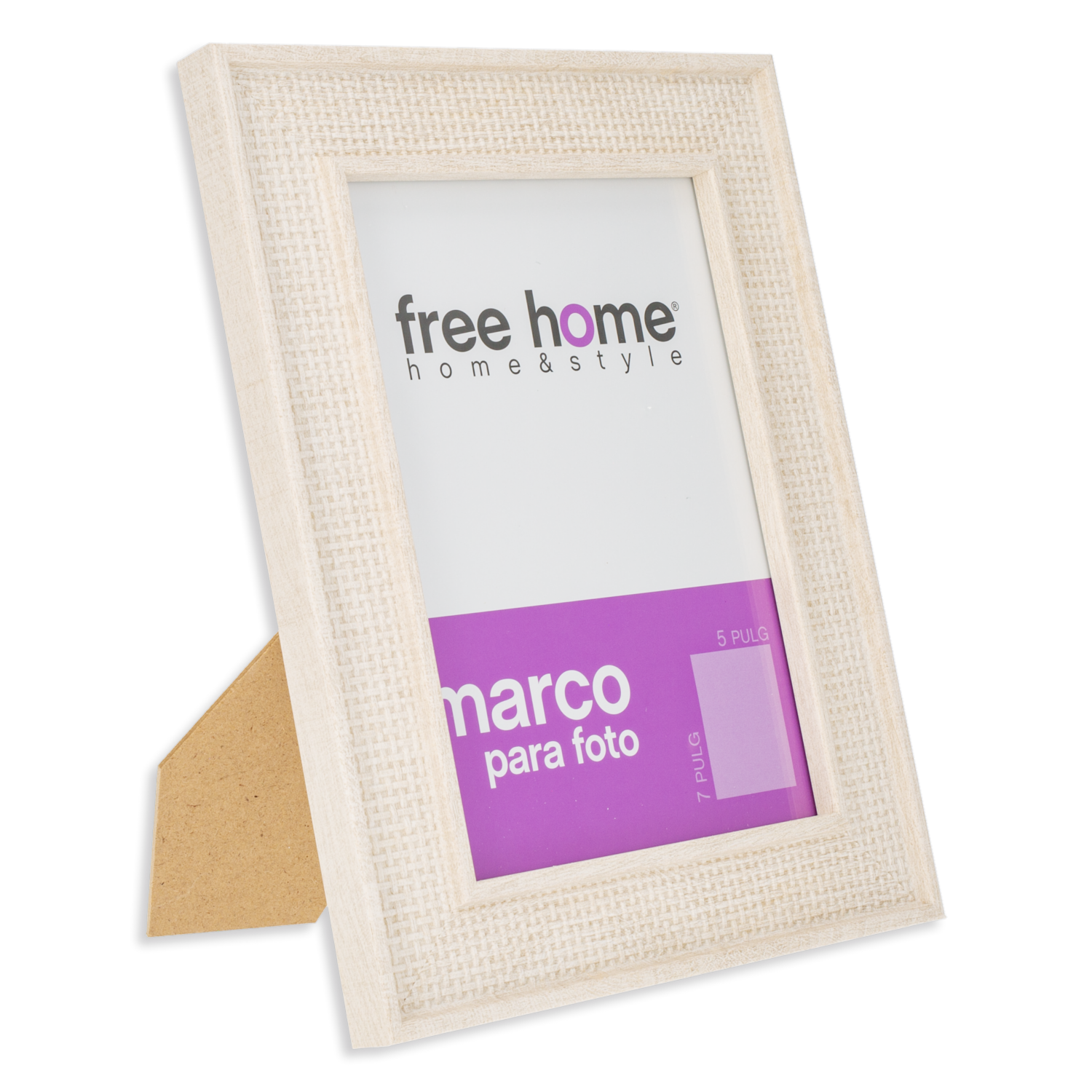 Portarretrato Textil Crema FREE HOME 5X7″