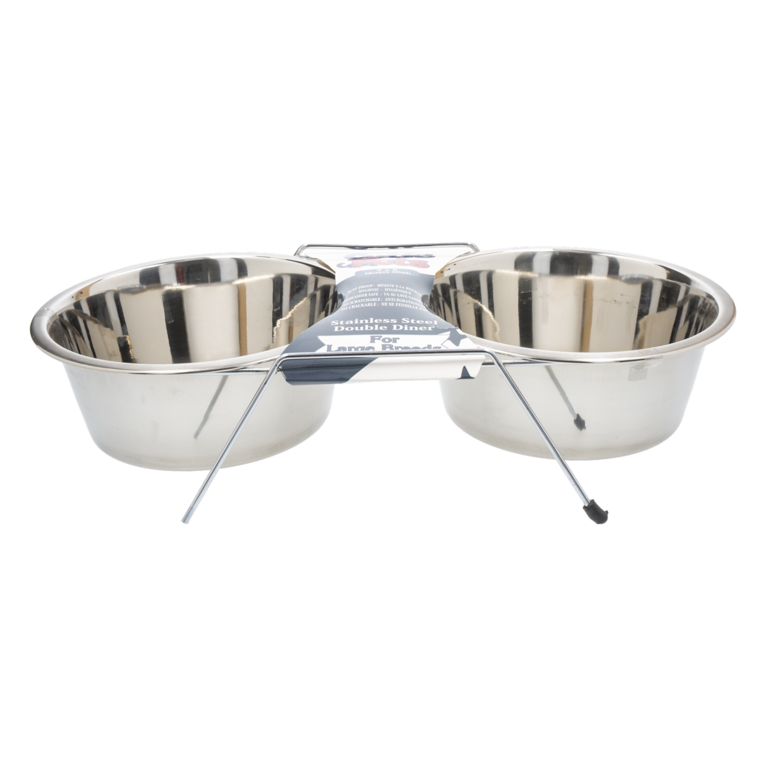 Plato Para Mascota Doble Con Envoltura Double KUMAR Unidad