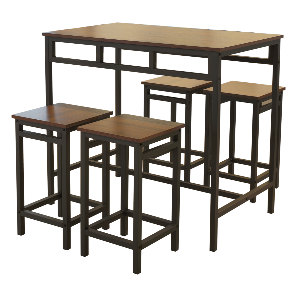 Desayunador Alto Andrew 4 Puestos XIAMEN GLORY LILY FURNITURE Metal Y Aglomerado MDP