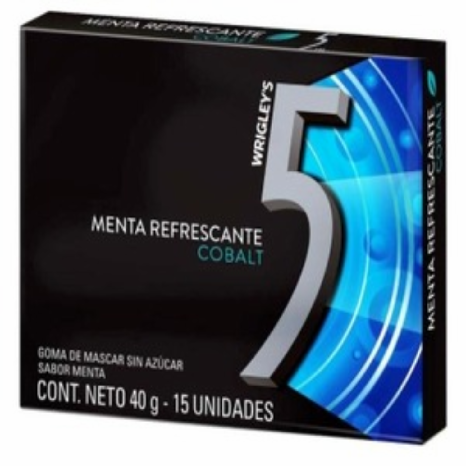 Chicles 5 Cobalt Menta Refrescante WRIGLEY’S 40 G