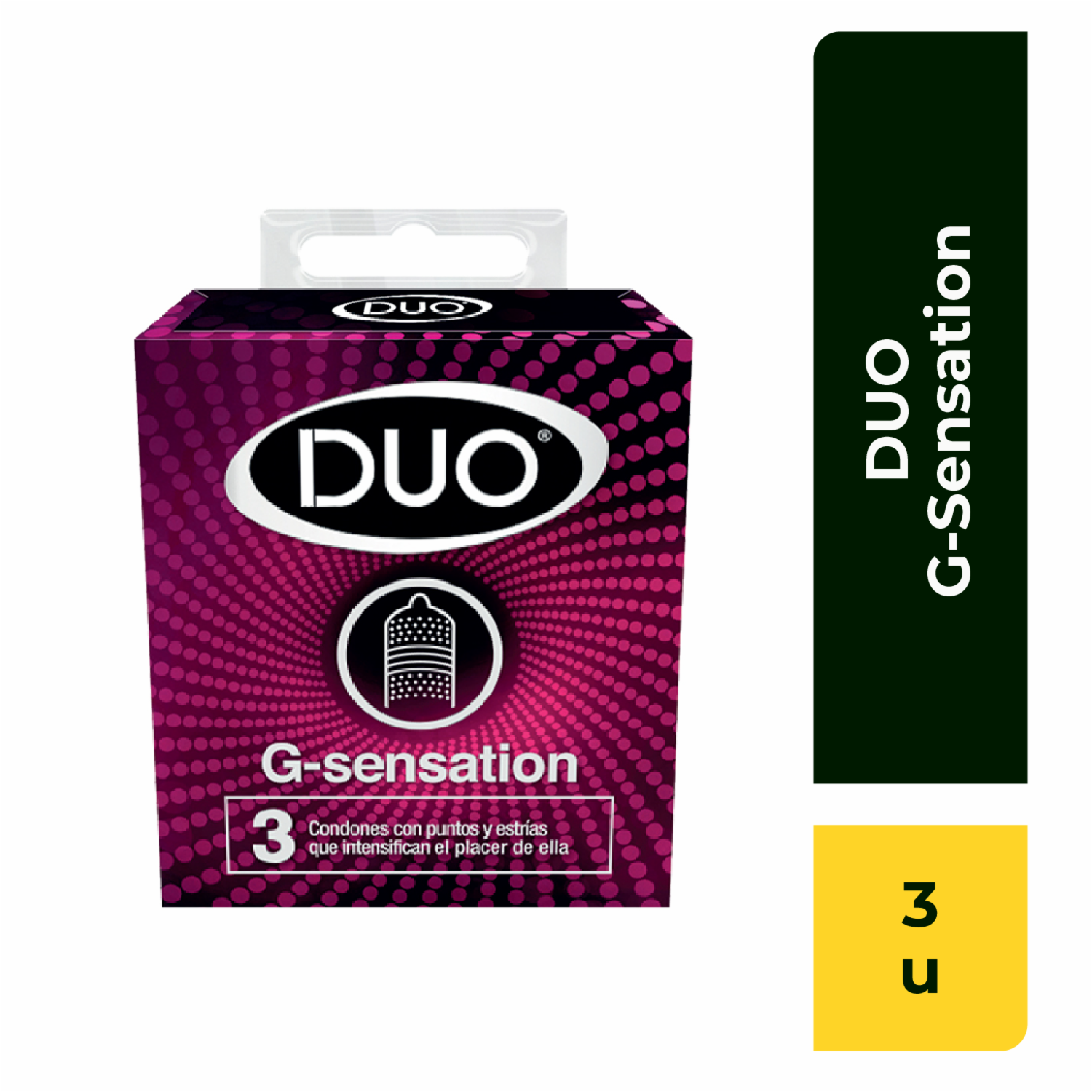 Condones G-Sensation DUO X 3 Uds