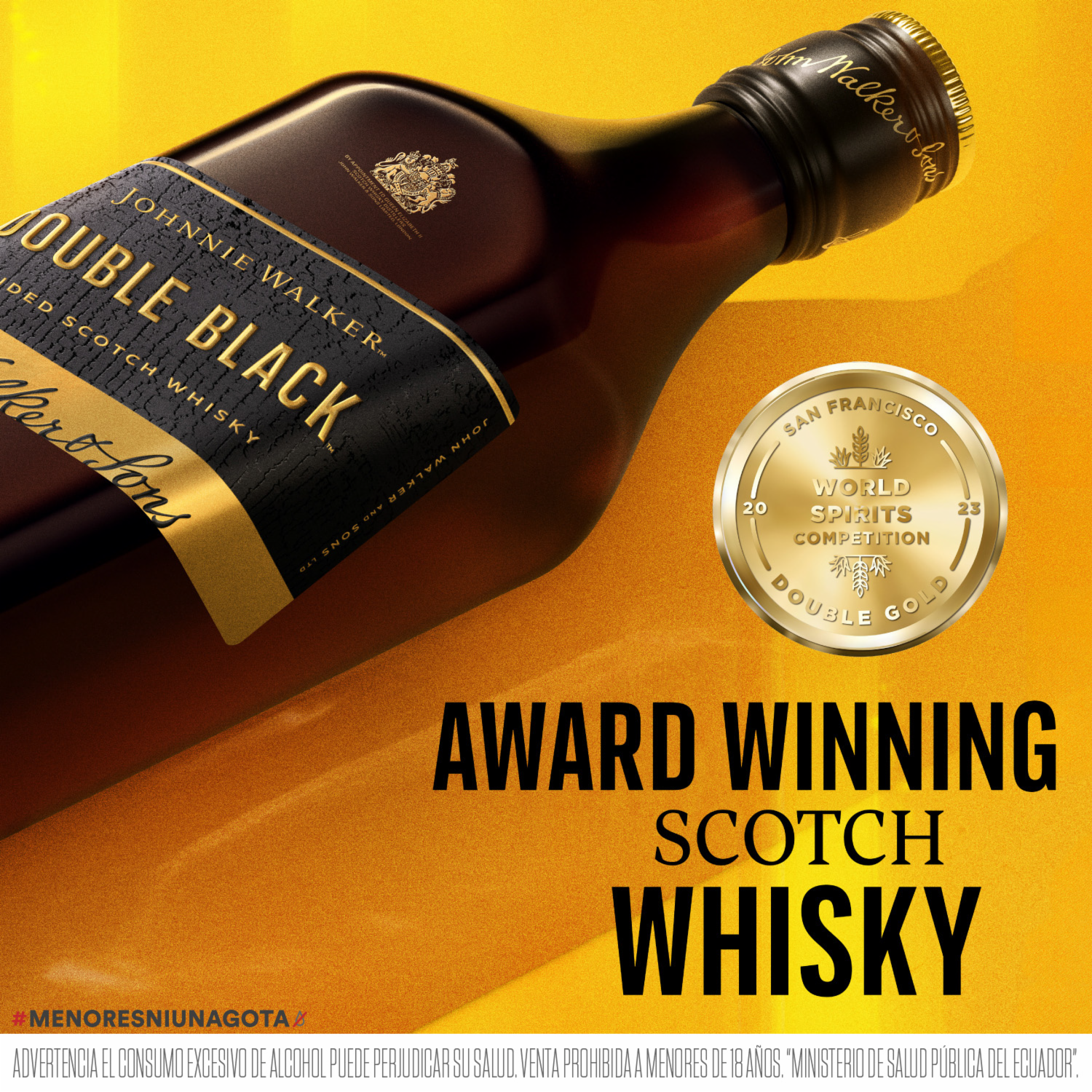 Whisky Double Black Botella JOHNNIE WALKER 750 Ml