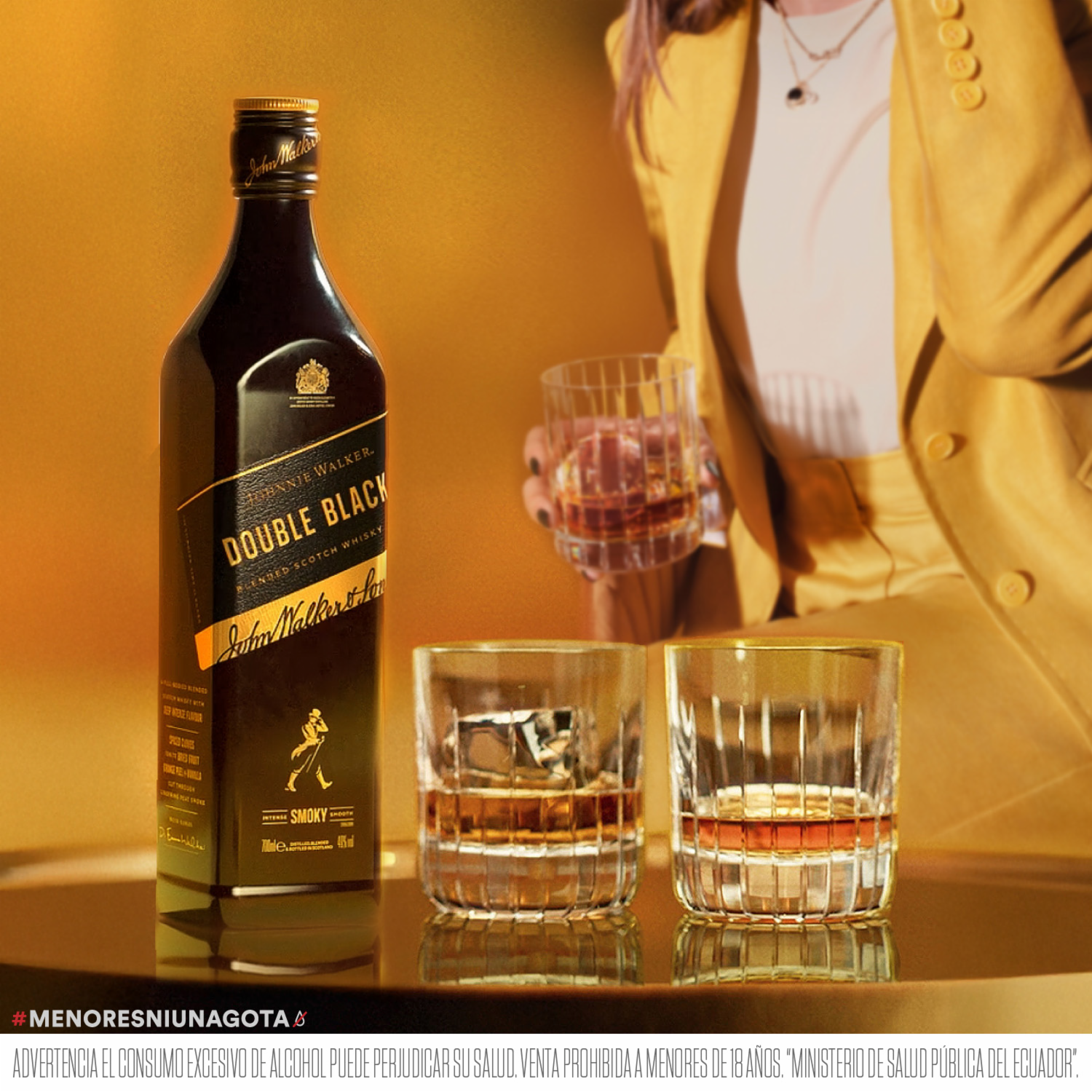 Whisky Double Black Botella JOHNNIE WALKER 750 Ml