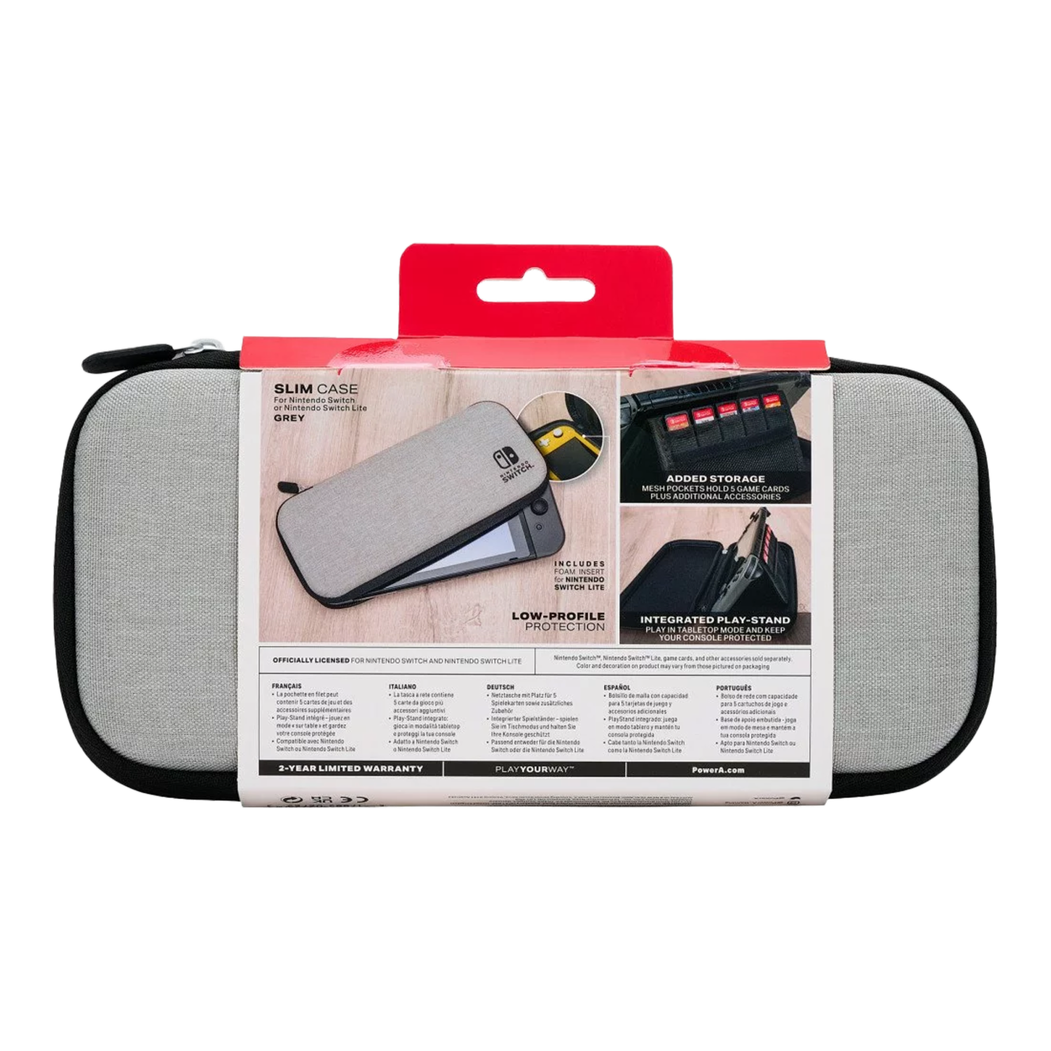 Estuche Para Switch Power A Charcoal Slim NINTENDO Unidad