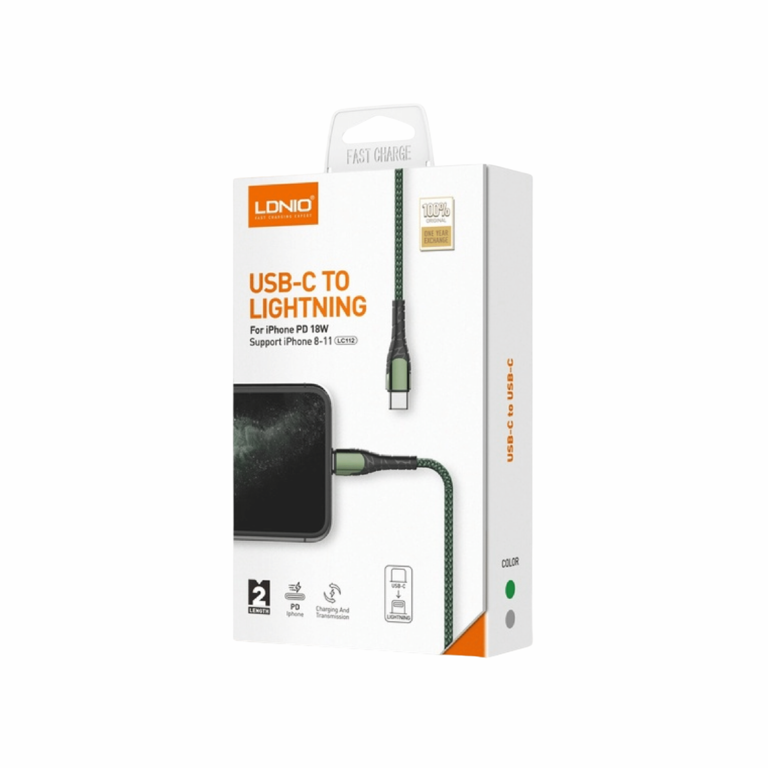 Cable De Carga Rápida Y Transferencia Modelo Lc111 Tipo C A Iphone LDNIO 30 W