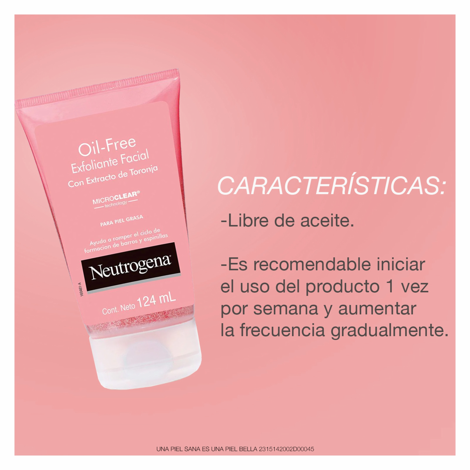 Exfoliante Facial Oil Free Con Extracto De Toronja NEUTROGENA 124 Ml