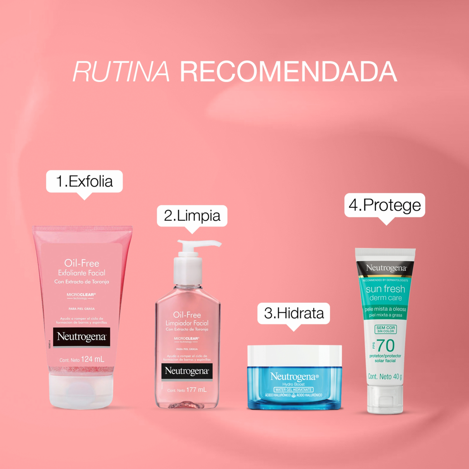 Exfoliante Facial Oil Free Con Extracto De Toronja NEUTROGENA 124 Ml