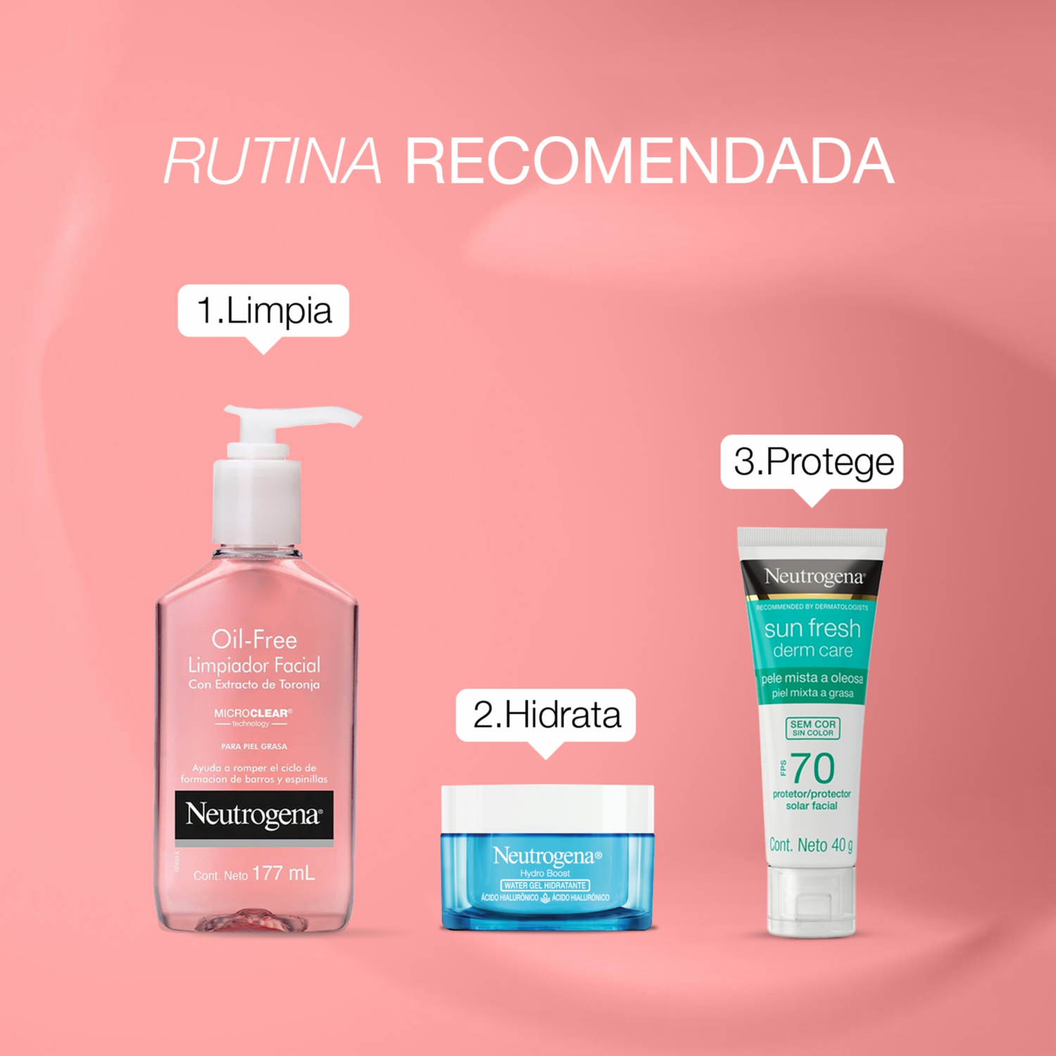 Limpiador Facial Oil Free Con Extracto De Toronja NEUTROGENA 177 Ml
