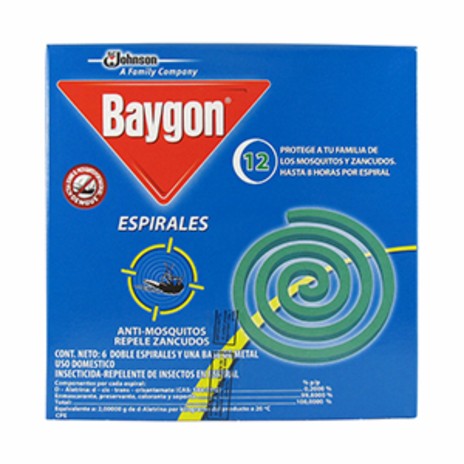 Repelente En Espirales Para Zancudos BAYGON Unidad
