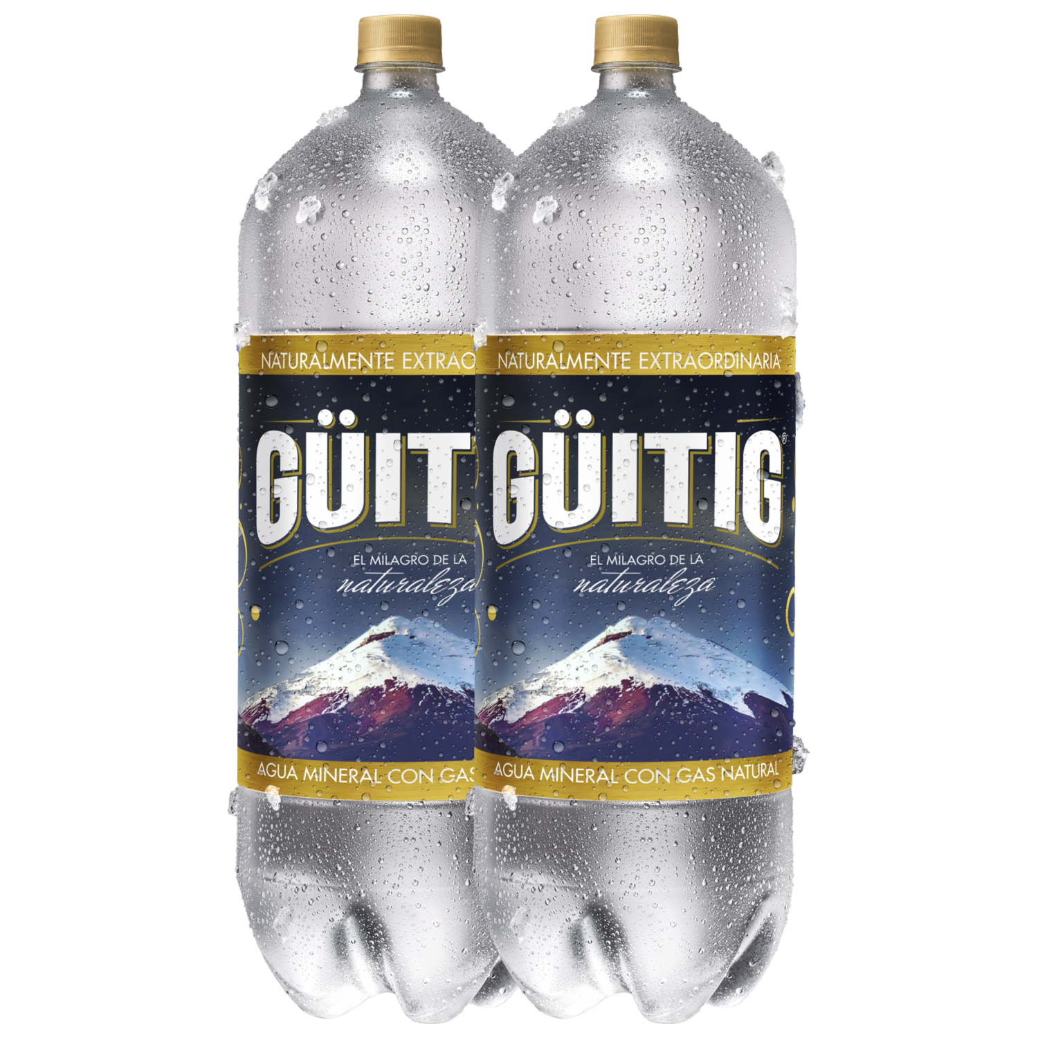 Agua Mineral Con Gas GÜITIG 2 X 3000 Ml