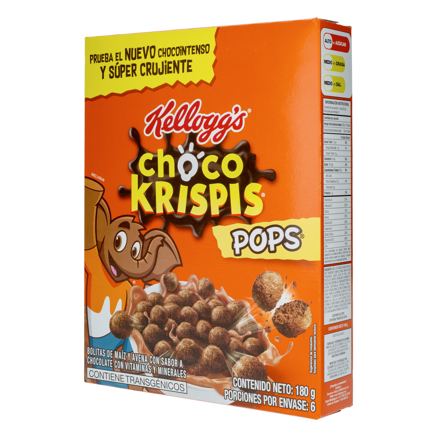 Bolitas De Maíz Y Avena Sabor  A Chocolate CHOCO KRISPIS 180 G