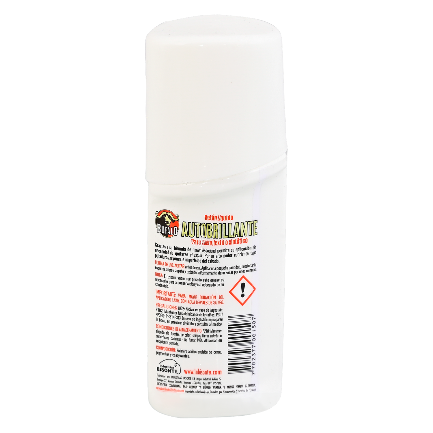Betún Líquido Tono Blanco. BÚFALO Por 60 Ml