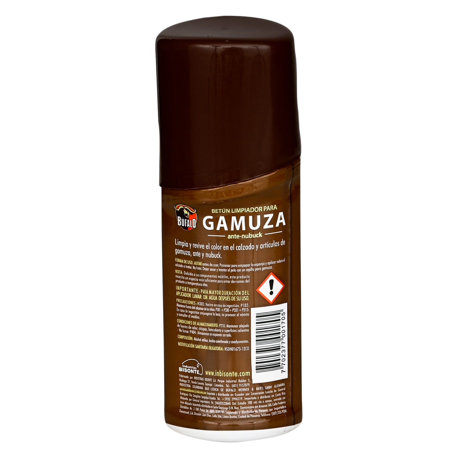 Betún Líquido Para Gamuza Tono Café BÚFALO 60 Ml