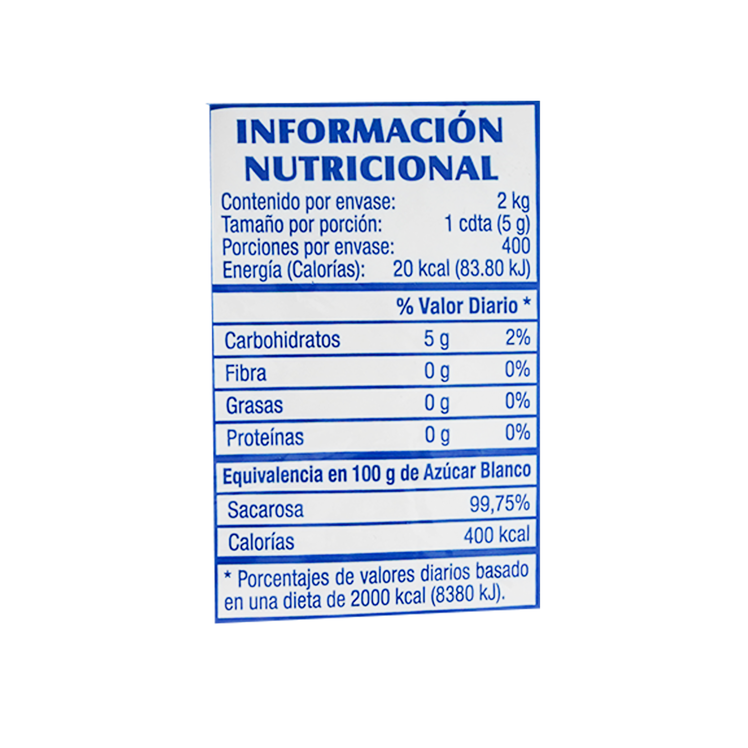 Azúcar Blanca MONTERREY Funda