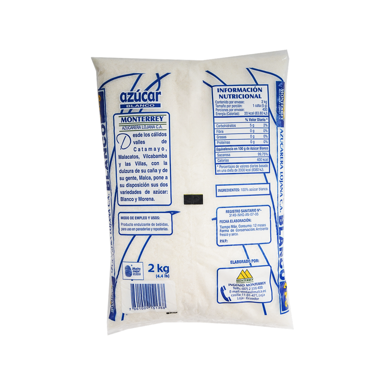 Azúcar Blanca MONTERREY Funda