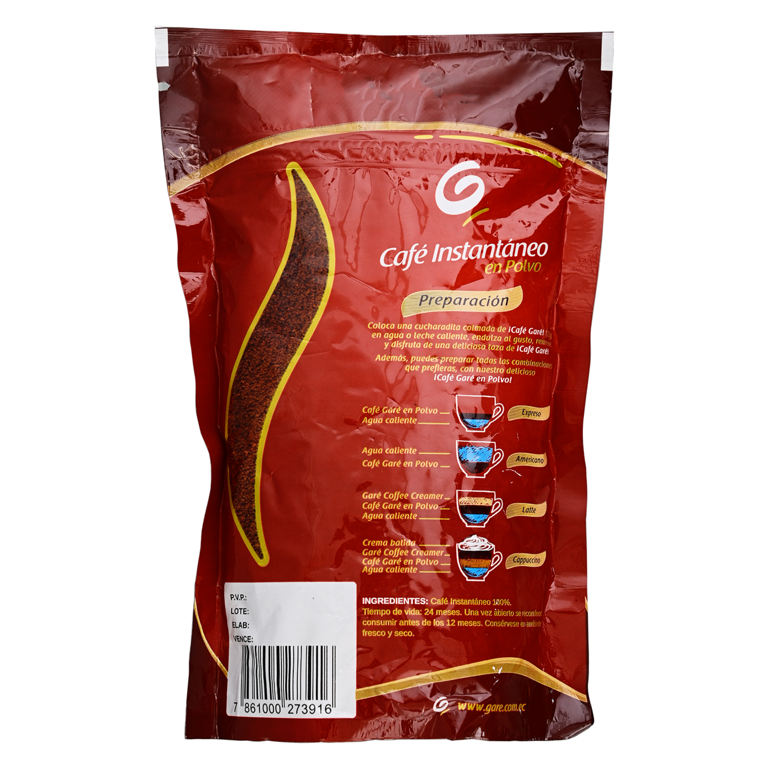 Café Instantáneo Soluble GARE 50 G