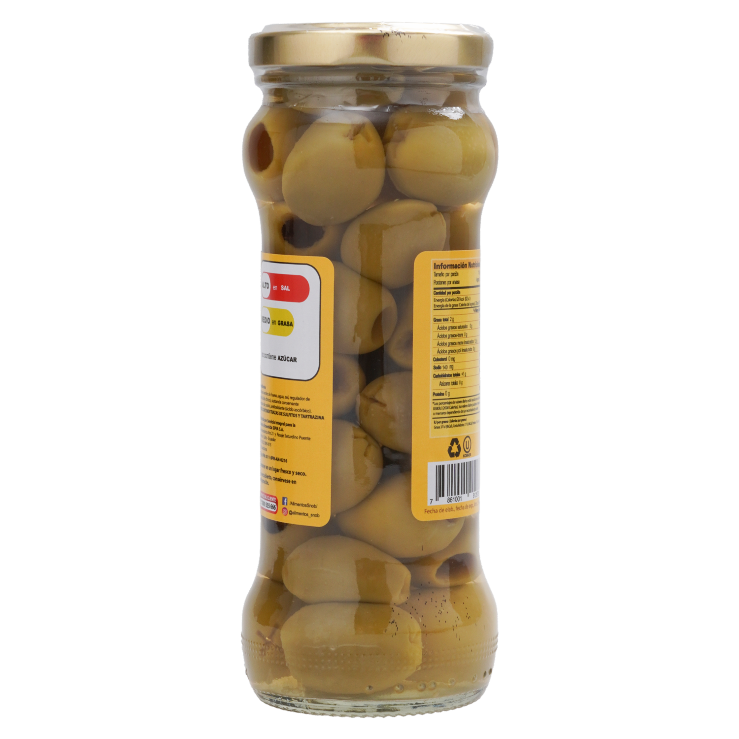 Aceitunas Sin Hueso SNOB 240 g