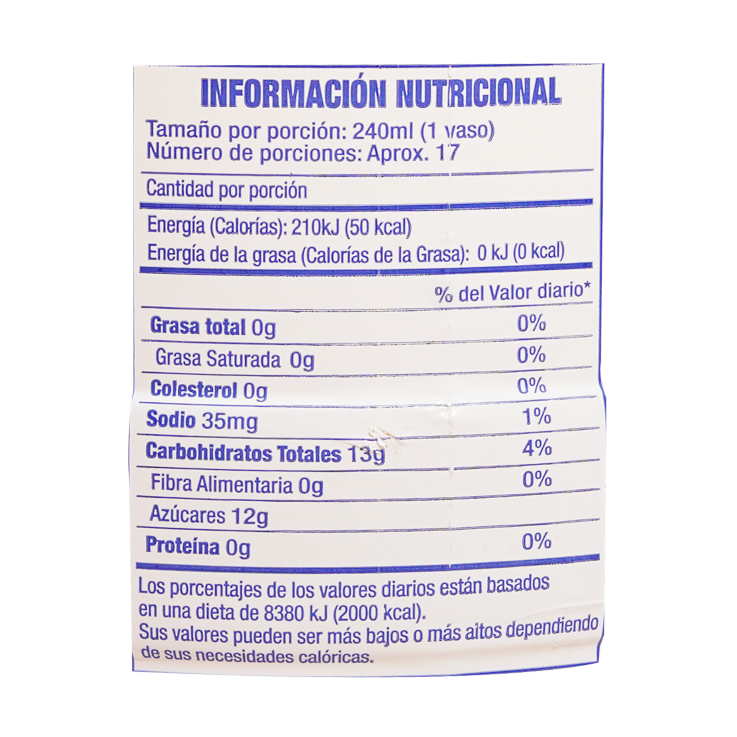 Bebida Refrescante De Naranja PURA CREMA 3980 Ml