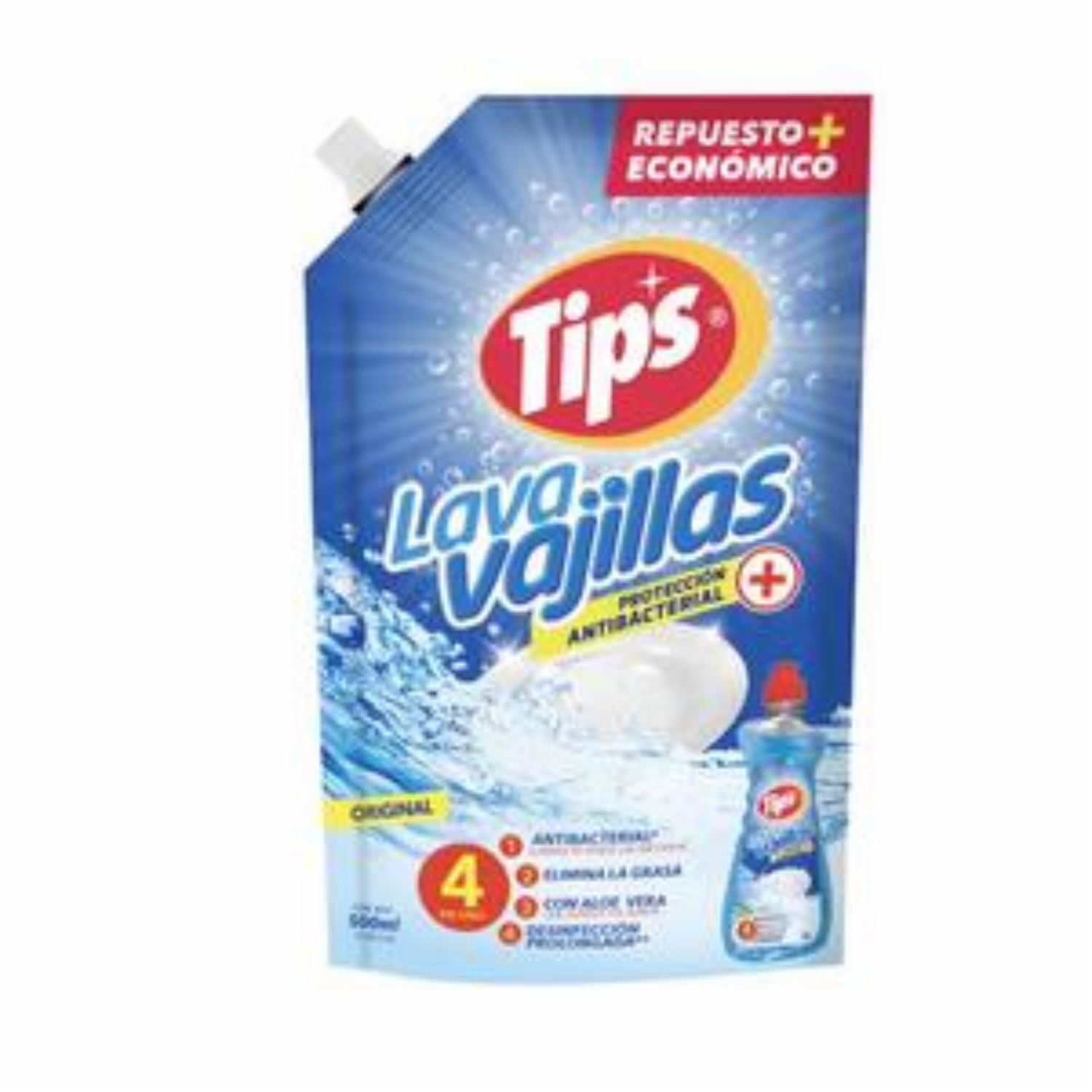 Lavavajilla Antibacterial Original TIPS 500 Ml