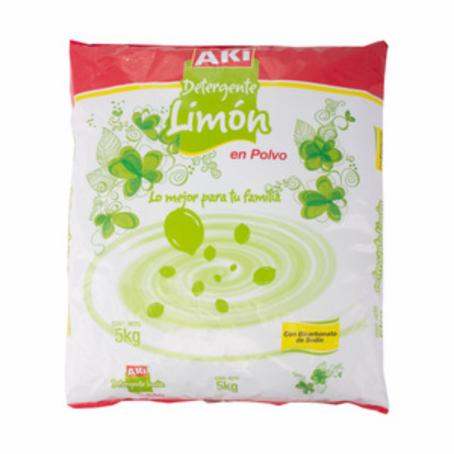 Detergente Aroma A Limón En Polvo AKÍ 5000 G