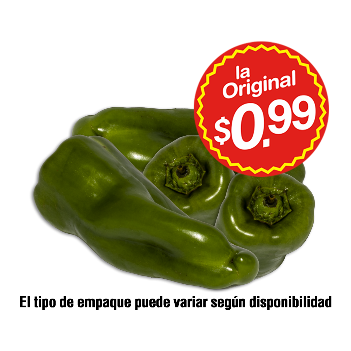Pimiento Pimiento Verde LA ORIGINAL 800 G