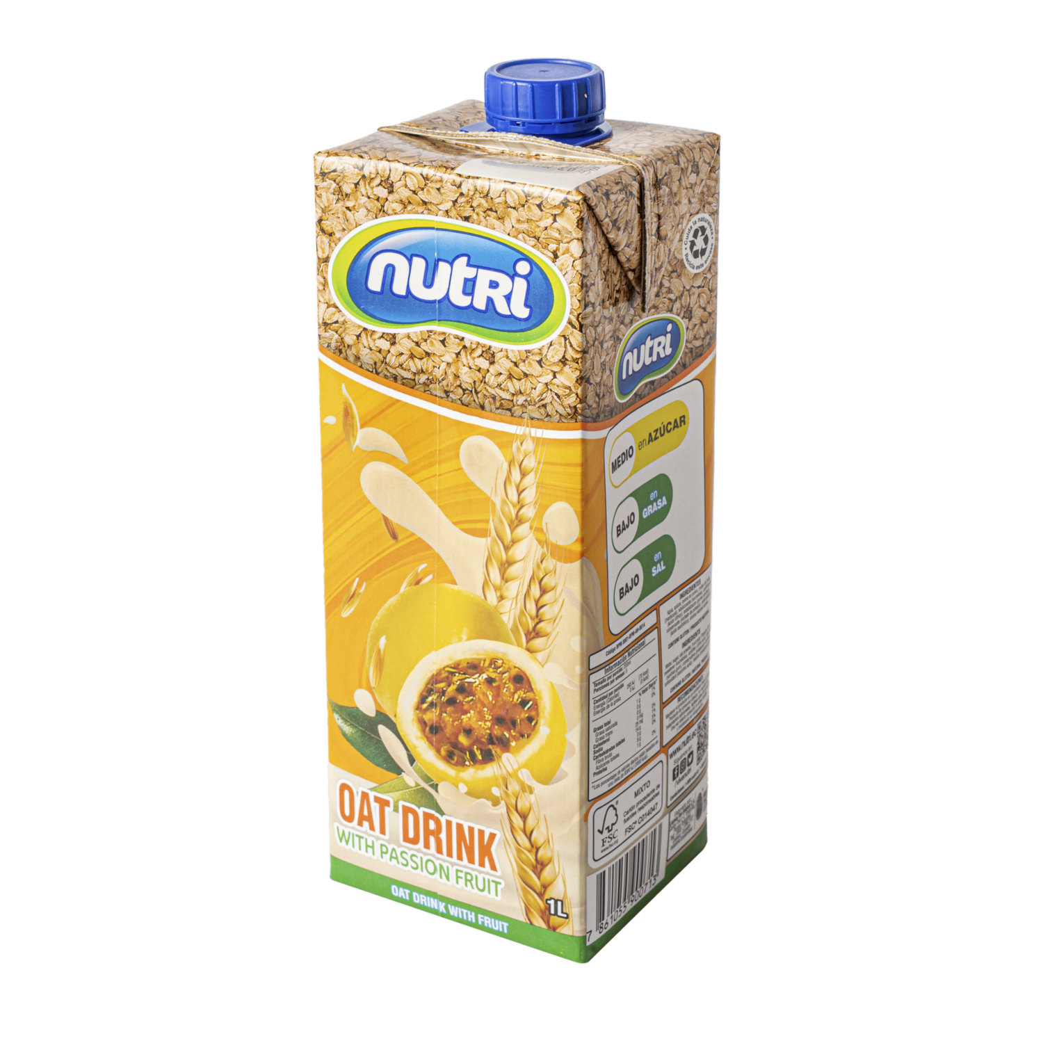 Bebida De Avena Con Maracuyá Tetra Square NUTRI 1000 Ml