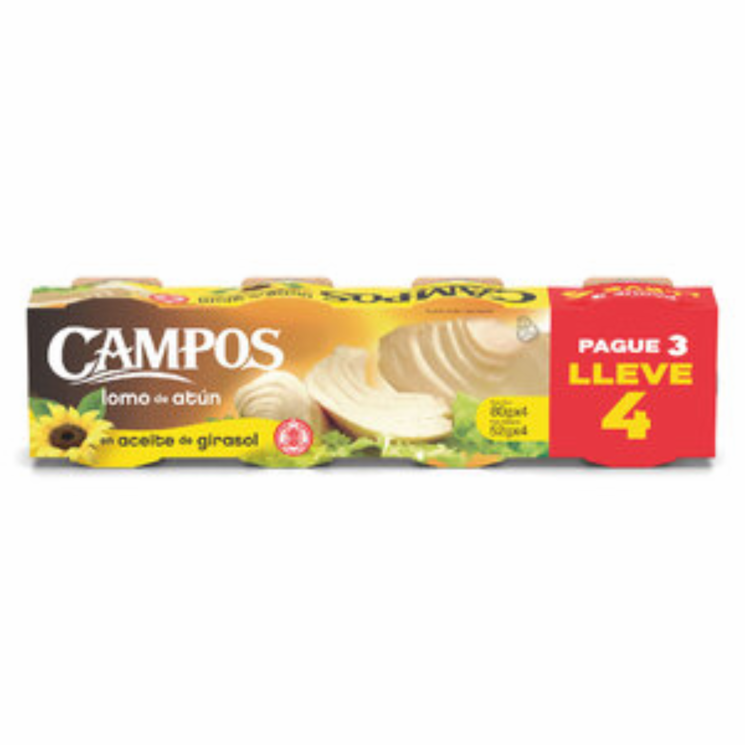 Atún En Promoción Pague 3 Lleve 4 CAMPOS 320 Gr