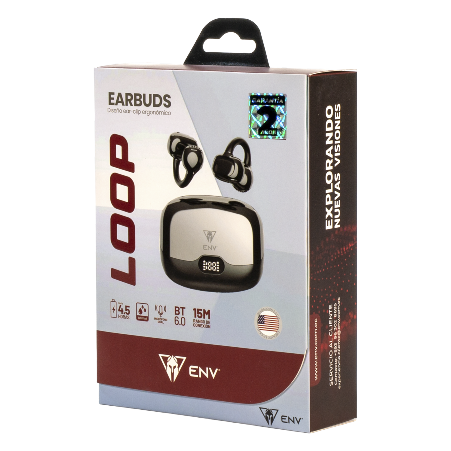 Audífonos Loop Modelo K11Blk Tws Deportivos ENV Inalámbricos