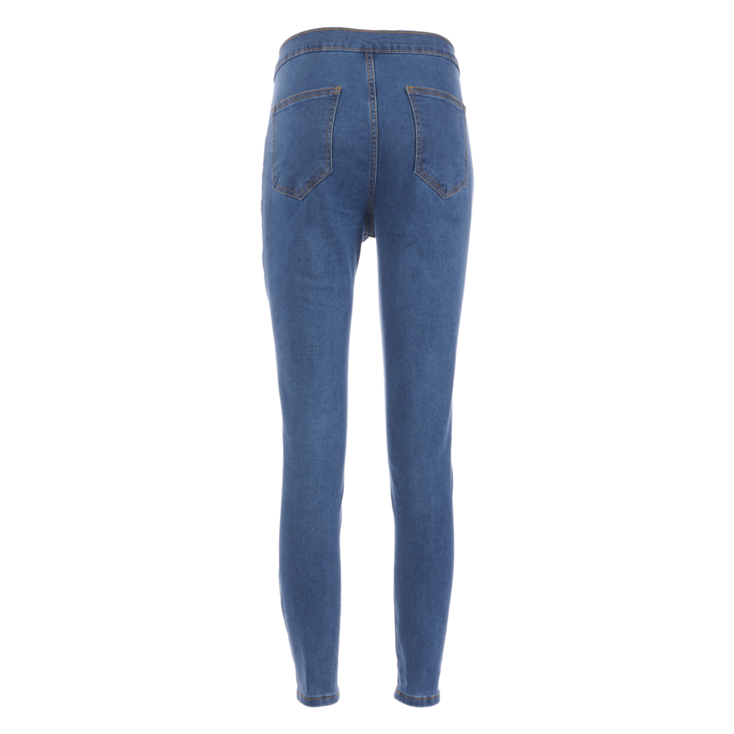 Jeggins Con Bolsillos Pretina Elástica Azul Medio GK BASIC