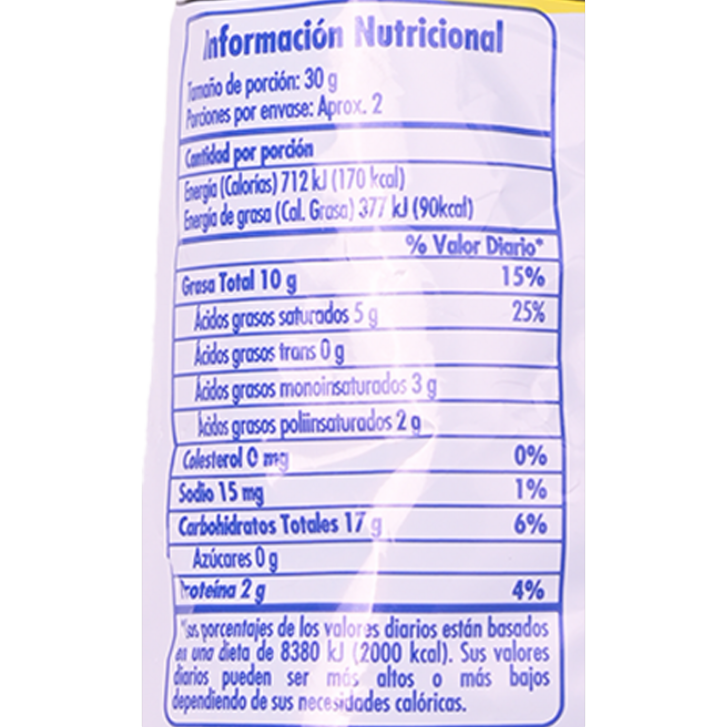 Papas Fritas Onduladas Artesanales LA ORIGINAL 50 G