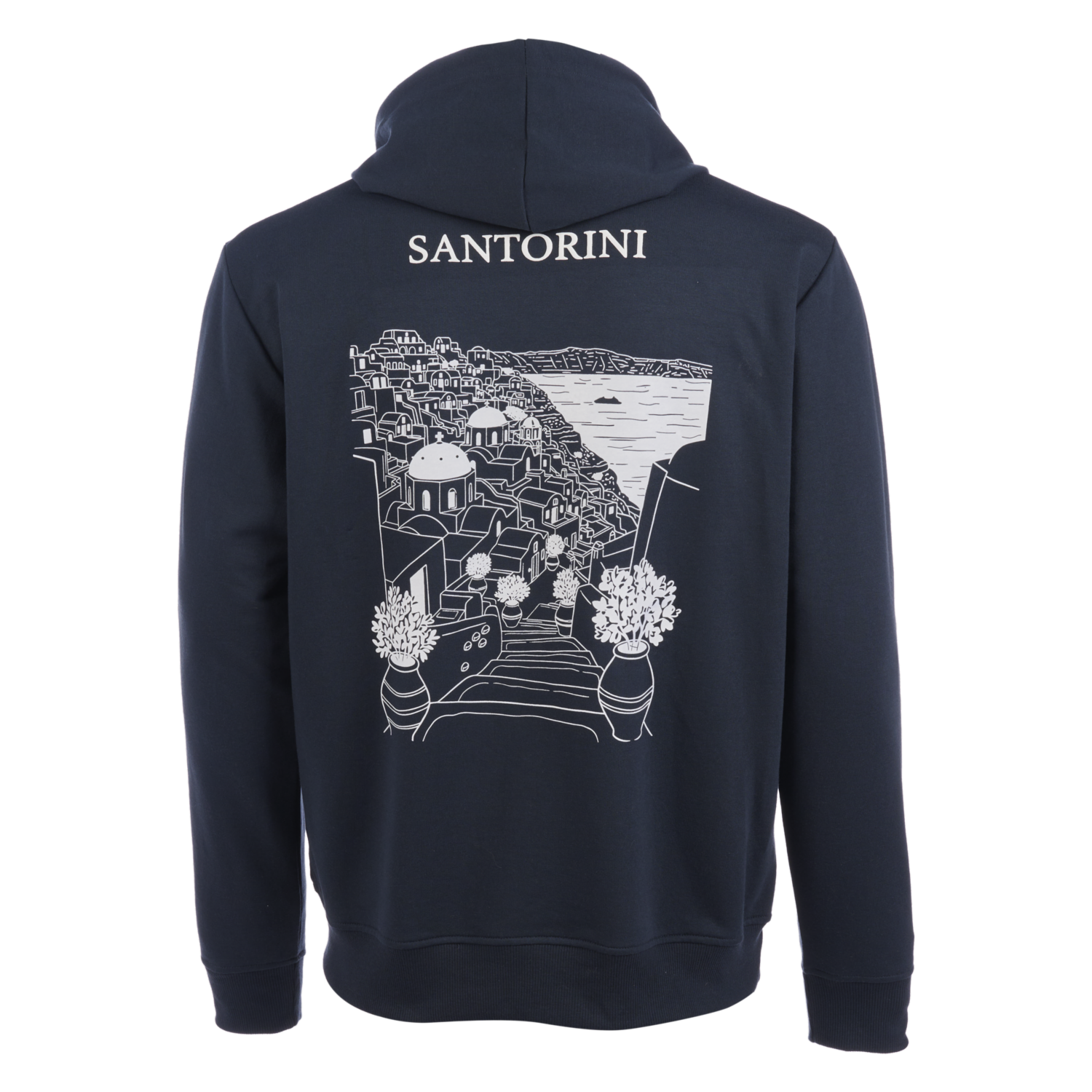 Hoodie Para Hombre Azul BORIKEN