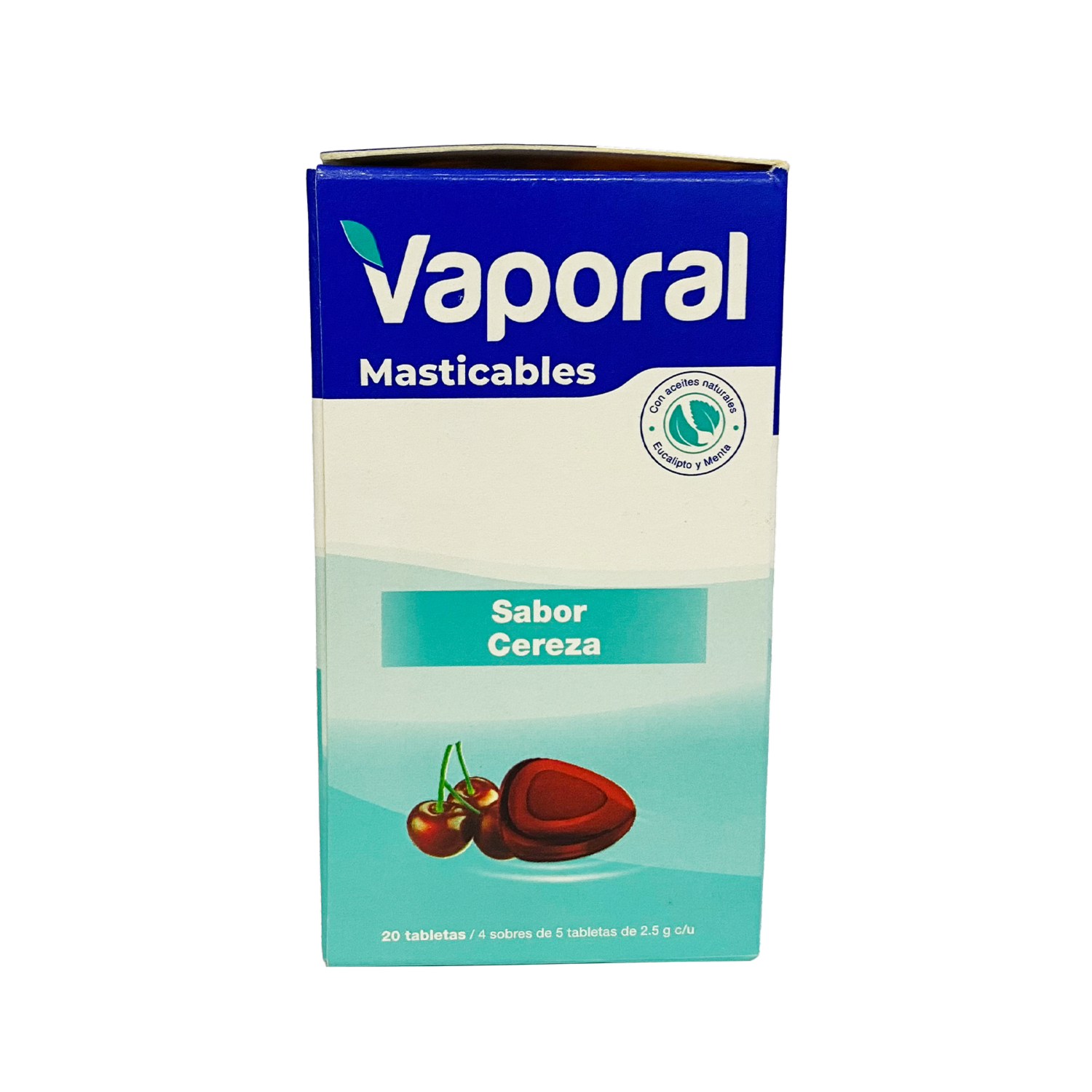 Tabletas Masticables Sabor A Cereza VAPORAL 4 X 2.50 G