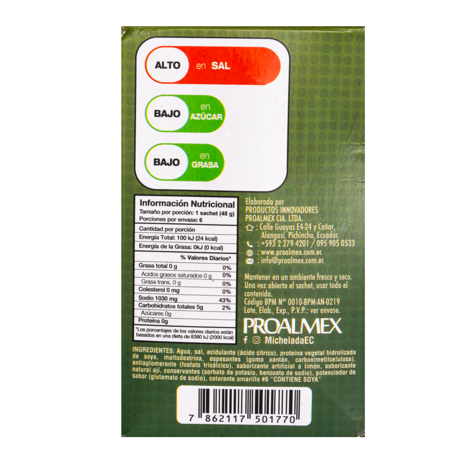 Pack Para Michelada Mix Sachets MICHELADA MIX 6 Uds X 48 G