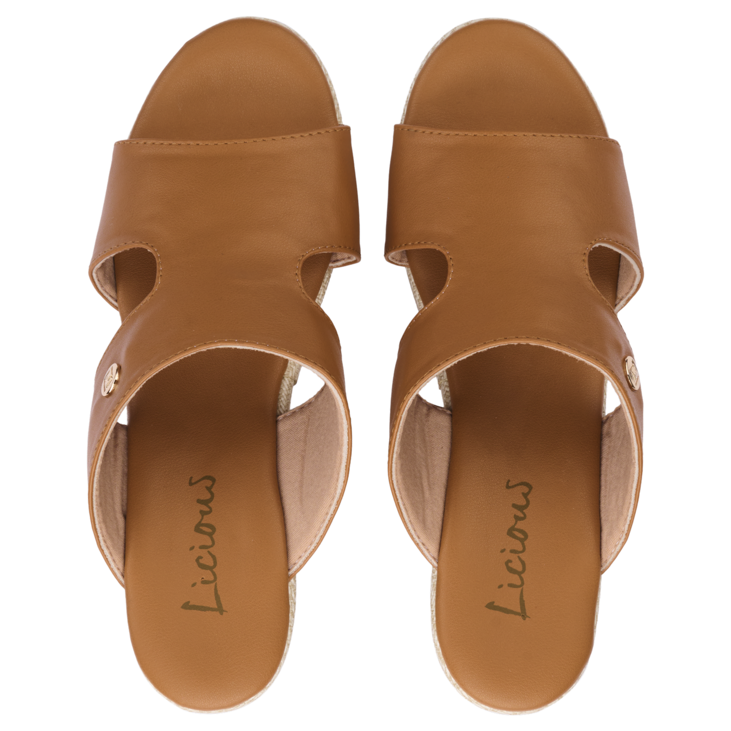 Sandalias Capellada Punto Para Dama Miel LICIOUS