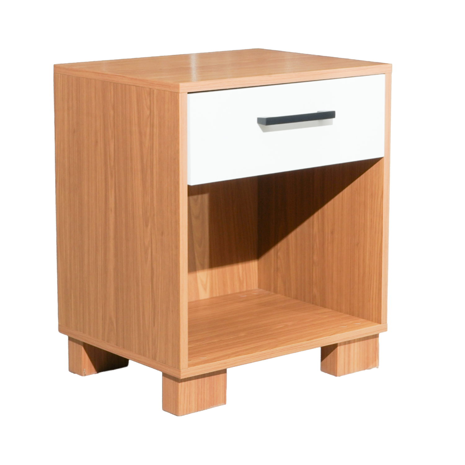 Velador Con 1 Cajón Modelo W343 Jw Freijo Off Blanco DALLA COSTA Mdf